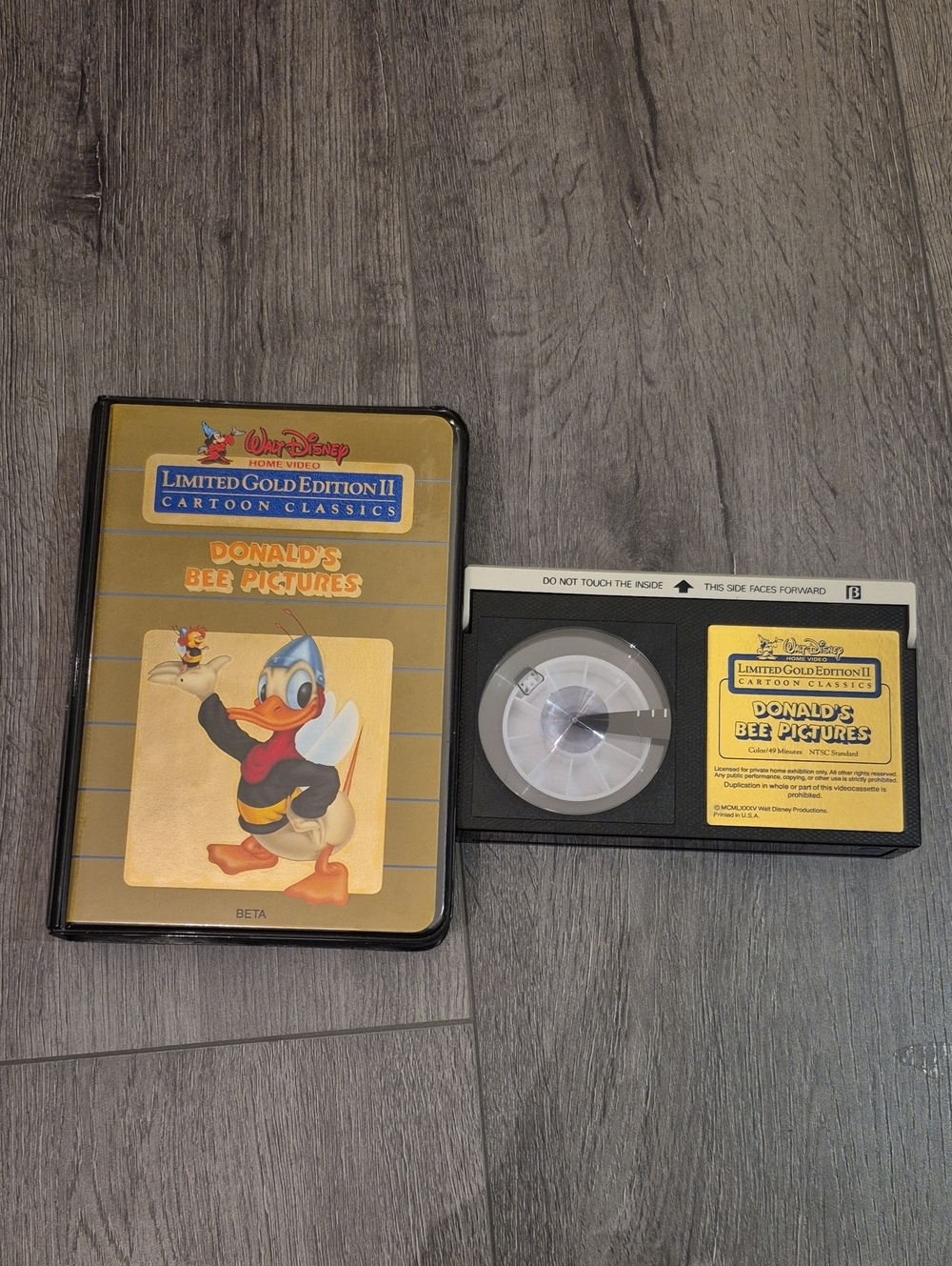 Disney Donald's Bee Pictures Limited Gold Edition II - BETA 1985 VHS - Picture 4 of 7